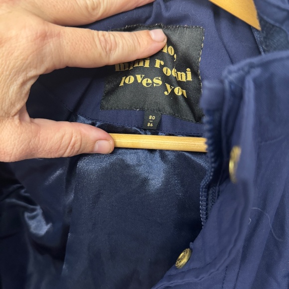 Mini Rodini Navy Winter Coat (12-18 months) - Picture 3 of 6